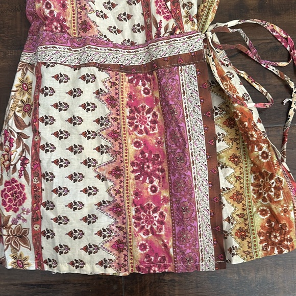 Vintage Y2K Boho Wrap Around Dress by Rubber Ducky Size M - Picture 5 of 6